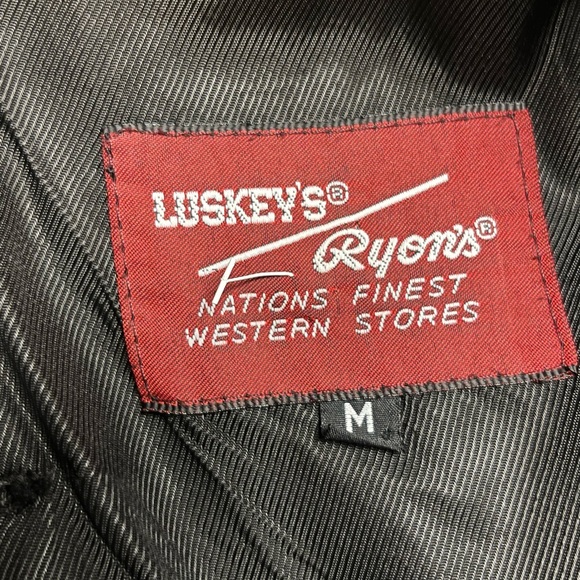 Luskey’s • Women • Medium • Vintage • Wool • Black • Coat • W/ Leather Trim - Picture 12 of 12